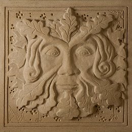 Jim Milner Figurative Sculpture - Green Man