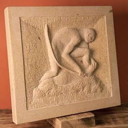 Jim Milner Figurative Sculpture - Sheep Shearer