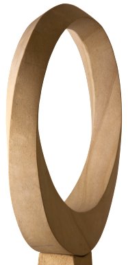 Geometric stone sculpture Möbius II