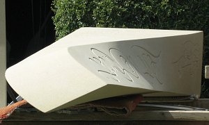 Geometric stone sculpture Thurlstone War Memorial - 10