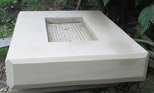 Geometric stone sculpture Thurlstone War Memorial - 13
